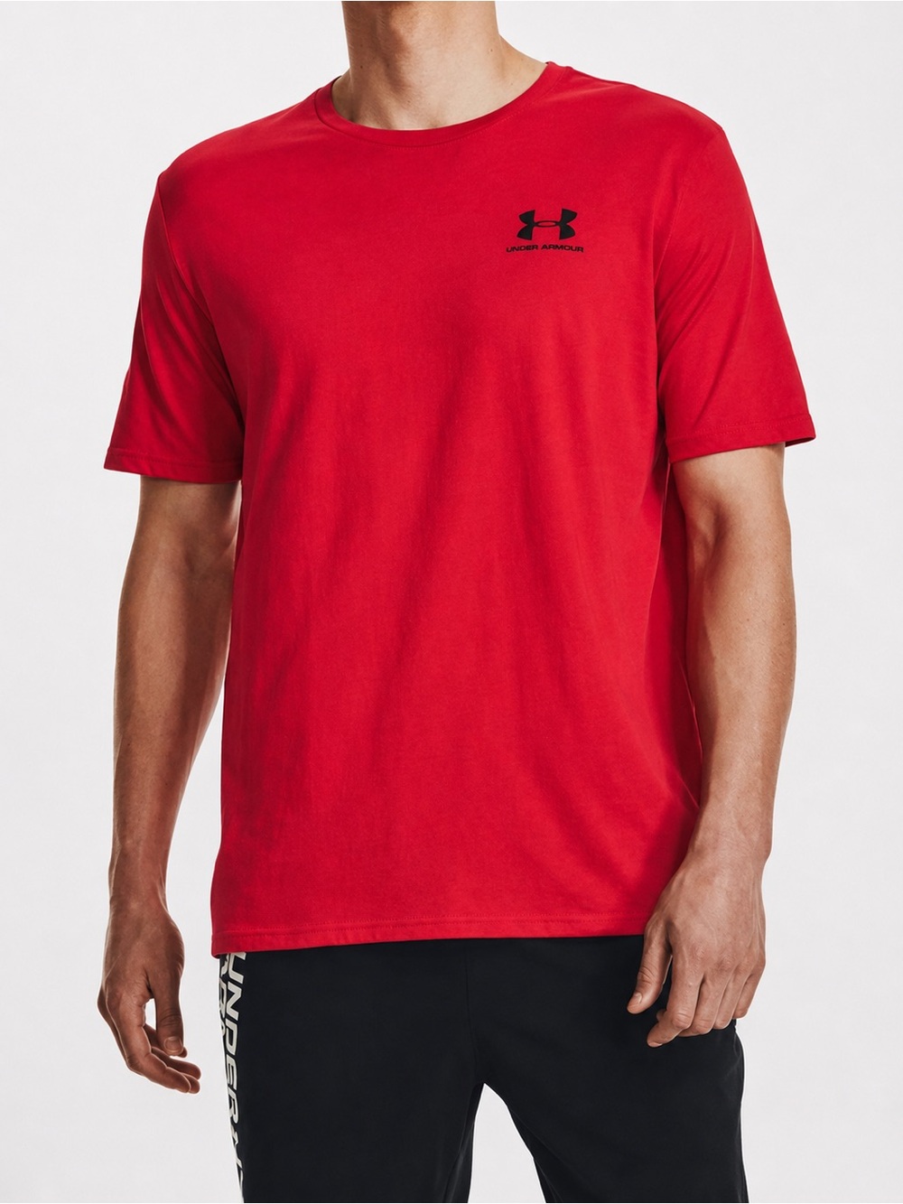 UNDER ARMOUR Loose Fit Performance T Shirt Red Mens Large Athletic Workout
